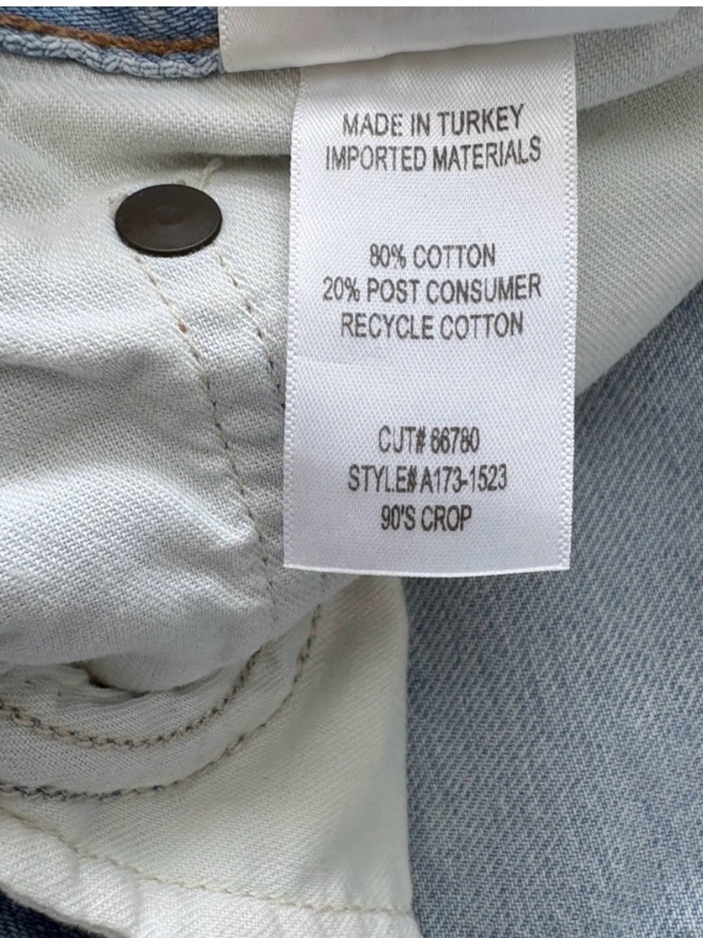 AGOLDE 90’s Crop Midrise Straight Jeans - Picture 8 of 8